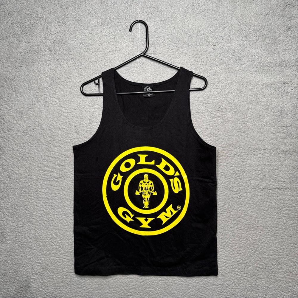 Gold's Gym Muscle Tank Black/Yellow Men’s Size Small NWOT